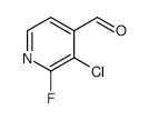 3-Chloro-2-fluoropyridine-4-carbaldehyde - Chemical structure and product image