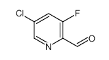 5-Chloro-3-fluoropyridine-2-carbaldehyde - Chemical structure and product image