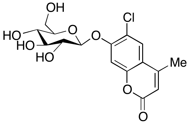 6-Chloro-4-methylumbelliferyl Beta-D-Glucopyranoside - Chemical structure and product image