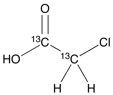 Chloroacetic Acid-13C2 - Chemical structure and product image