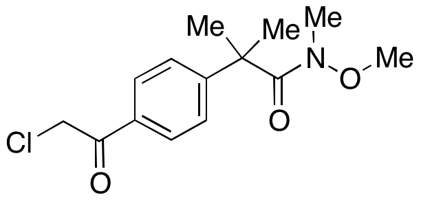 4-(2-Chloroacetyl)-N-methoxy-N,Alpha,Alpha-trimethyl-benzeneacetamide - Chemical structure and product image