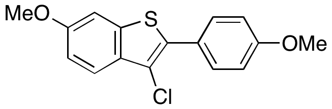 3-Chloro-6-methoxy-2-(4-methoxyphenyl)benzo[b]thiophene - Chemical structure and product image
