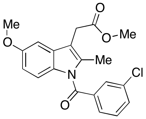 1-(3-Chlorobenzoyl)-5-methoxy-2-methyl-1H-indole-3-acetic Acid Methyl Ester - Chemical structure and product image