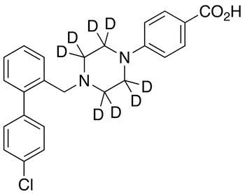 4-[4-(4-Chlorobiphenyl-2-ylmethyl)piperazin-1-yl]benzoic Acid-d8 - Chemical structure and product image