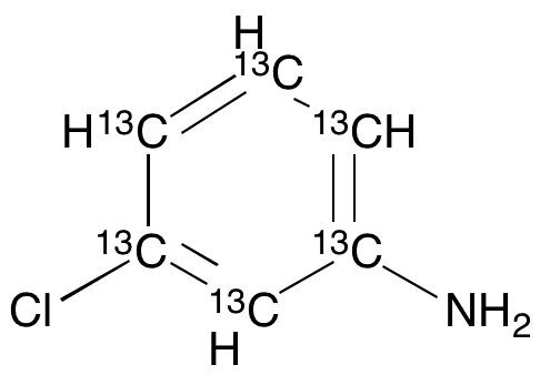 3-Chlorobenzenamine-13C6 - Chemical structure and product image
