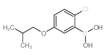 2-Chloro-5-isobutoxyphenylboronic acid - Chemical structure and product image
