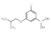 3-Chloro-5-isobutoxyphenylboronic acid - Chemical structure and product image