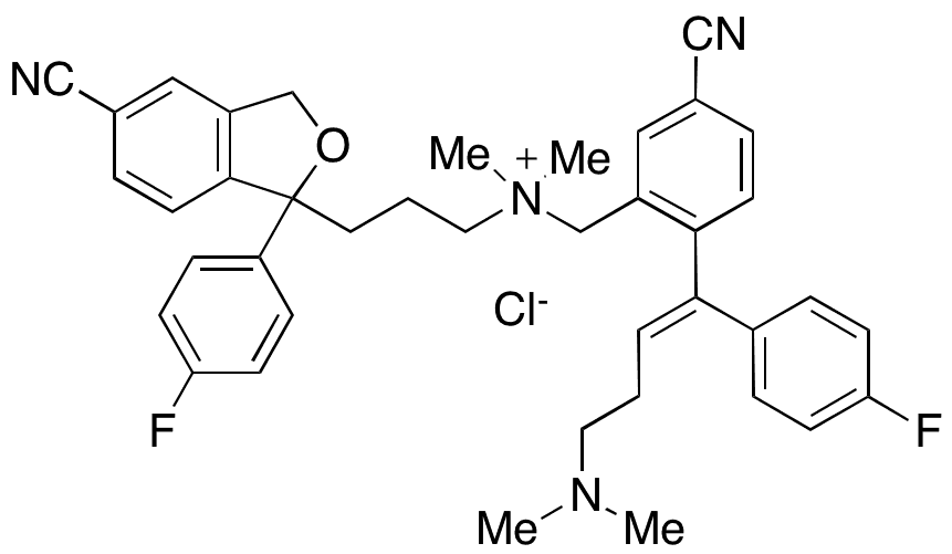 Citalopram Alkene Dimer Chloride - Chemical structure and product image