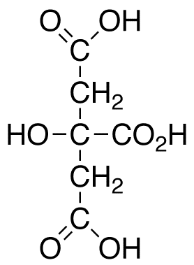 Citric Acid - Chemical structure and product image