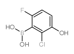 2-Chloro-6-fluoro-3-hydroxyphenylboronic acid - Chemical structure and product image