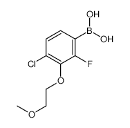 4-Chloro-2-fluoro-3-(2-methoxyethoxy)phenylboronic acid - Chemical structure and product image