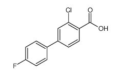 2-Chloro-4-(4-fluorophenyl)benzoic acid - Chemical structure and product image