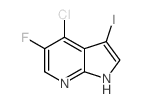 4-Chloro-5-fluoro-3-iodo-1h-pyrrolo[2,3-b]pyridine - Chemical structure and product image