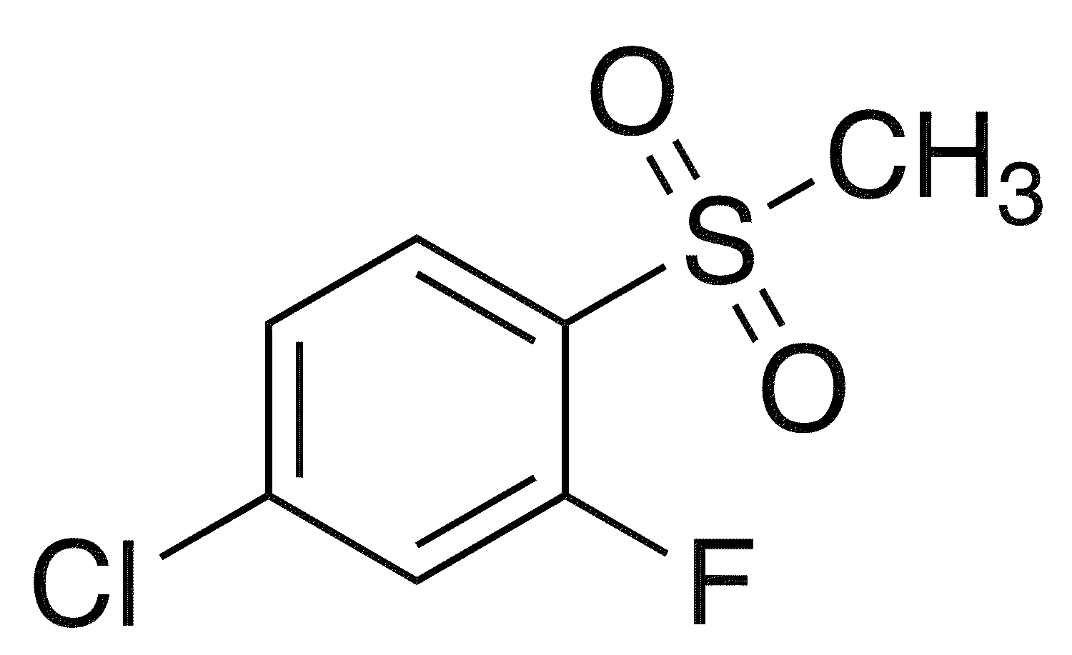 4-Chloro-2-fluoro-1-methanesulfonylbenzene - Chemical structure and product image