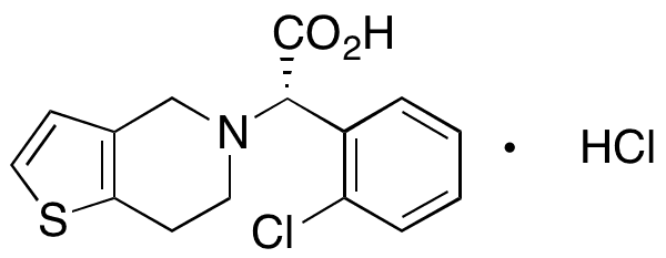 Clopidogrel Carboxylic Acid Hydrochloride - Chemical structure and product image
