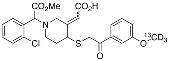 trans-Clopidogrel-MP-13C,d3 Derivative(Mixture of Diastereomers) - Chemical structure and product image