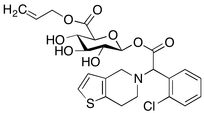 Clopidogrel Acyl-beta-D-glucuronide Allyl Ester - Chemical structure and product image