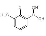 2-Chloro-3-methylphenylboronic acid - Chemical structure and product image