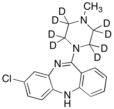 Clozapine-d8 - Chemical structure and product image