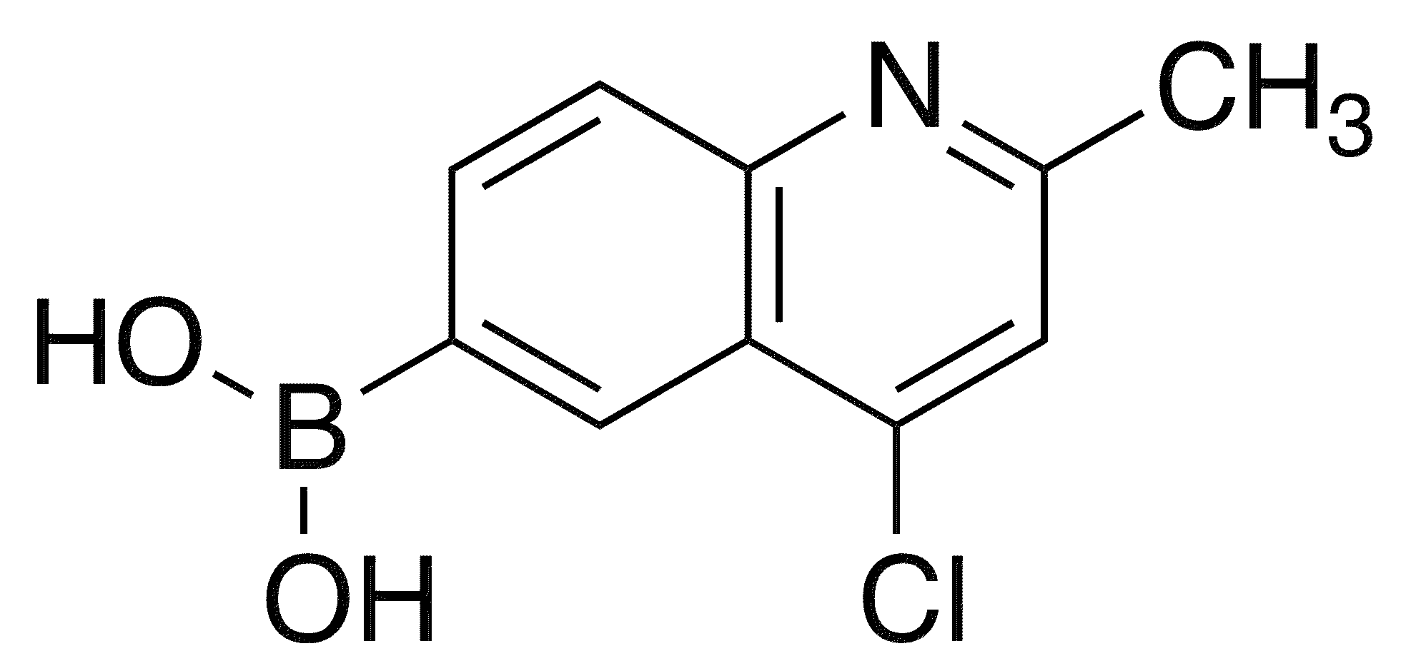 4-Chloro-2-methylquinoline-6-boronic acid - Chemical structure and product image