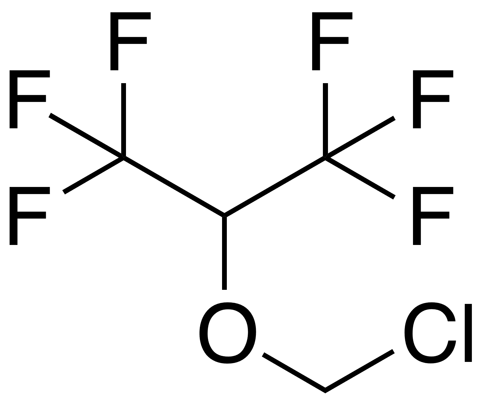 Chloromethyl Hexafluoroisopropyl Ether - Chemical structure and product image