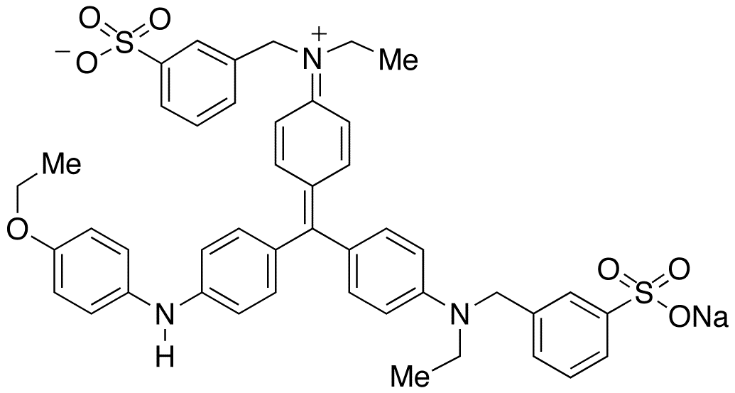 Coomassie Blue R-250, Technical Grade - Chemical structure and product image