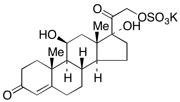 Cortisol 21-Sulfate Potassium Salt - Chemical structure and product image