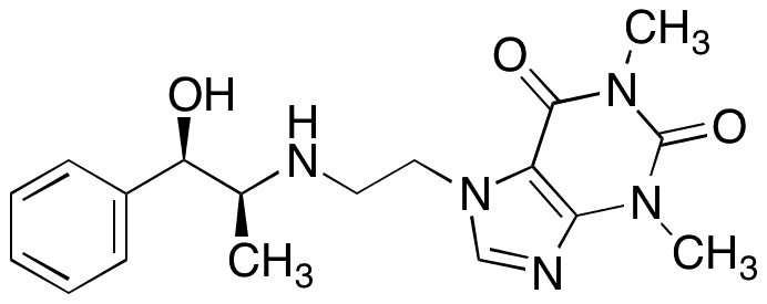 (-)-Cafedrine - Chemical structure and product image