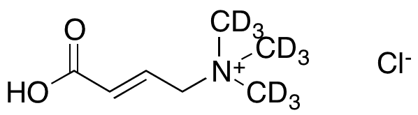 Crotonobetaine Hydrochloride-d9 - Chemical structure and product image