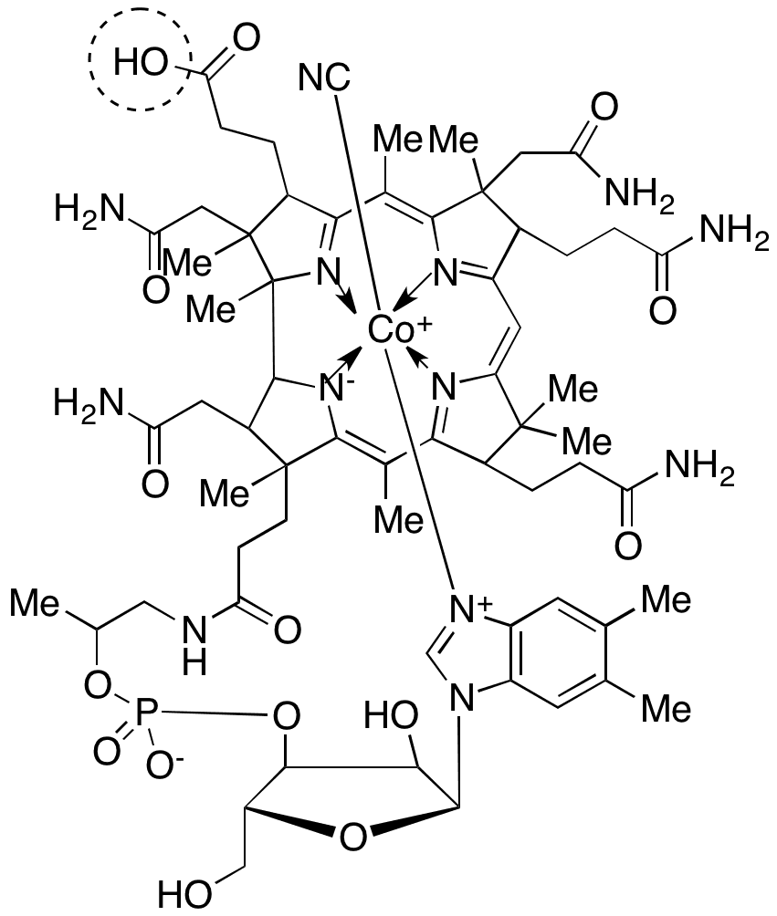 Cyanocobalamin-b-carboxylic Acid - Chemical structure and product image