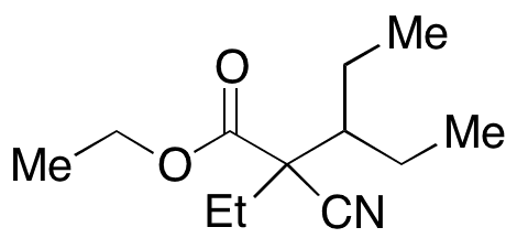 alpha-Cyano-alpha,beta-diethylvaleric Acid Ethyl Ester - Chemical structure and product image