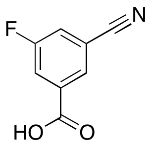 3-Cyano-5-fluorobenzoic Acid - Chemical structure and product image
