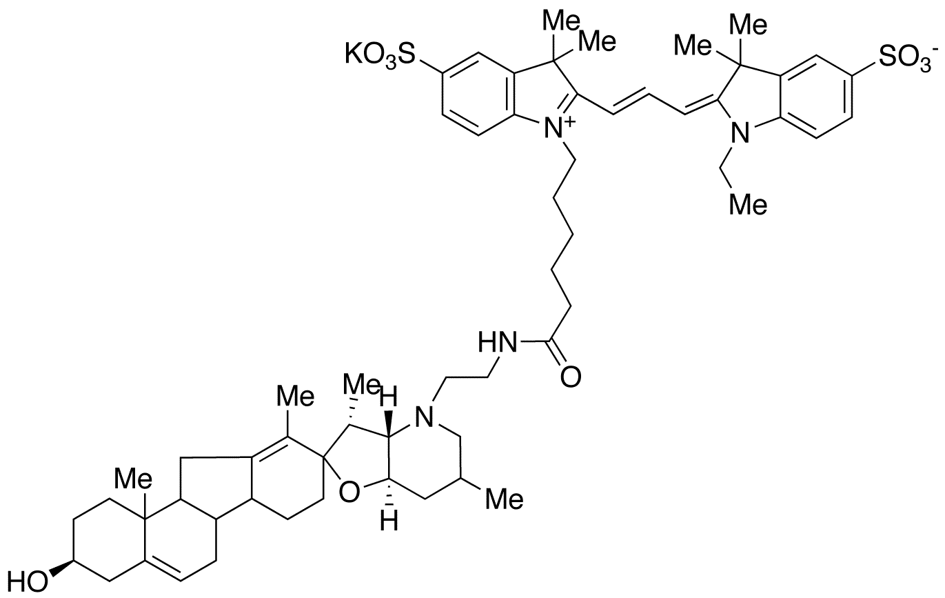 Cyanine-3 Cyclopamine Potassium Salt - Chemical structure and product image