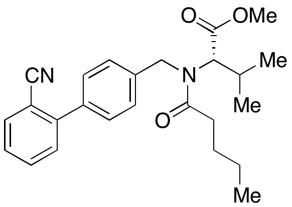 N-[(2â€™-Cyano[1,1â€™-biphenyl]-4-yl)methyl]-N-(1-oxopentyl)-L-valine Methyl Ester - Chemical structure and product image
