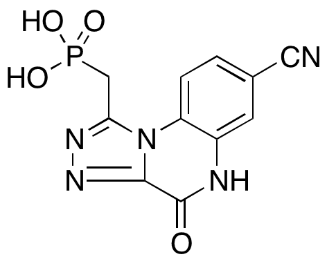 [(7-Cyano-4,5-dihydro-4-oxo[1,2,4]triazolo[4,3-a]quinoxalin-1-yl)methyl]-phosphonic Acid - Chemical structure and product image