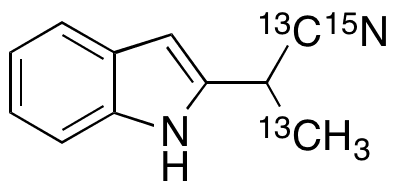 2-(1-Cyanoethyl)indole-13C215N - Chemical structure and product image