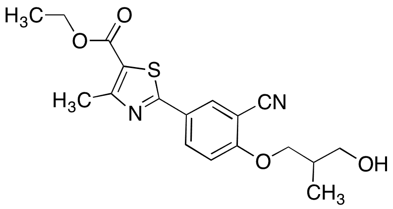 2-[3-Cyano-4-(3-hydroxy-2-methylpropoxy)phenyl]-4-methyl-5-thiazolecarboxylic Acid Ethyl Ester - Chemical structure and product image
