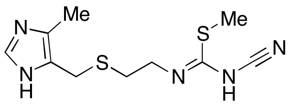 N-Cyano-Nâ€™-[2-[(4-methyl-5-imidazolyl)methylthio]ethyl]-S-methylisothiourea - Chemical structure and product image