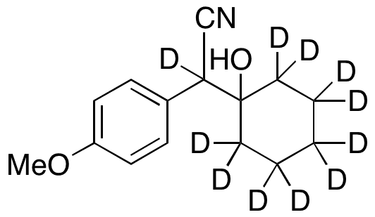 1-(Cyano-(4-methoxyphenyl)ethyl)cyclohexanol-d11 - Chemical structure and product image