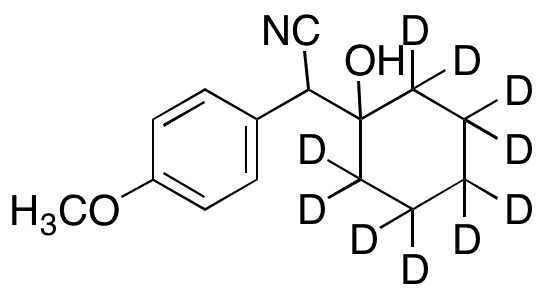 1-(Cyano-(4-methoxyphenyl)ethyl)cyclohexanol-d10 - Chemical structure and product image