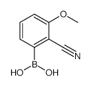 2-Cyano-3-methoxyphenylboronic acid - Chemical structure and product image