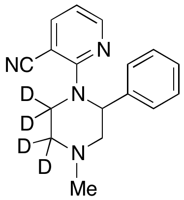 1-(3-Cyano-2-pyridyl)-4-methyl-2-phenylpiperazine-d4 - Chemical structure and product image