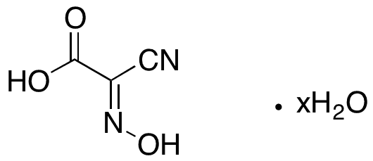 2-Cyano-2-(hydroxyimino)acetic Acid Hydrate - Chemical structure and product image