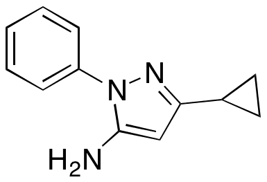 3-Cyclopropyl-1-phenyl-1H-pyrazol-5-amine - Chemical structure and product image