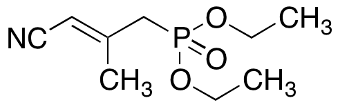 (E)-(3-Cyano-2-methyl-2-propenyl)-phosphonic Acid Diethyl Ester - Chemical structure and product image