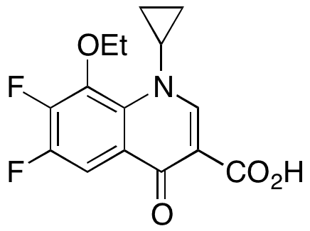 1-Cyclopropyl-8-ethoxy-6,7-difluoro-1,4-dihydro-4-oxo-3-quinolinecarboxylic Acid - Chemical structure and product image