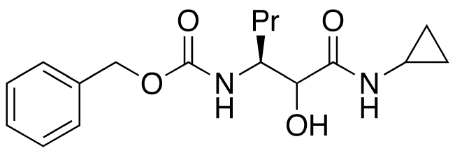N-[(1S)-1-[2-(Cyclopropylamino)-1-hydroxy-2-oxoethyl]butyl]carbamic Acid Benzyl Ester - Chemical structure and product image