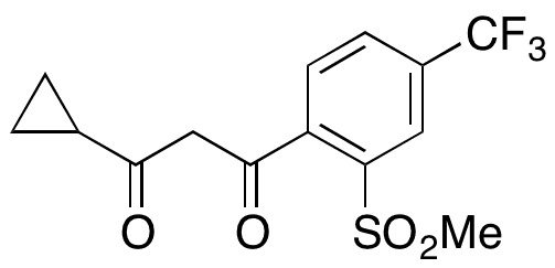 1-Cyclopropyl-3-[2-(methylsulfonyl)-4-(trifluoromethyl)phenyl]-1,3-propanedione - Chemical structure and product image