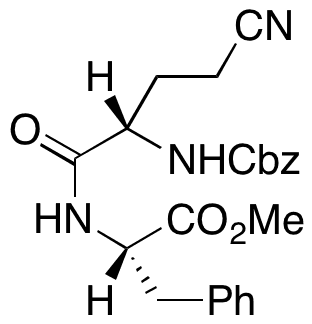4-Cyano-N-[(phenylmethoxy)carbonyl]-L-2-aminobutanoyl-L-phenylalanine Methyl Ester - Chemical structure and product image