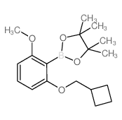 2-(2-Cyclobutylmethoxy-6-methoxyphenyl)-4,4,5,5-tetramethyl-[1,3,2]dioxaborolane - Chemical structure and product image